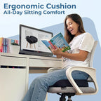 5 STARS UNITED Seat Cushion for Tailbone Pain Relief – Memory Foam Cushion for Coccyx, Hip, Sciatica & Post-Surgery Recovery – Wheelchair, Car, Desk, Gaming & Office Chairs, Black, X-Large