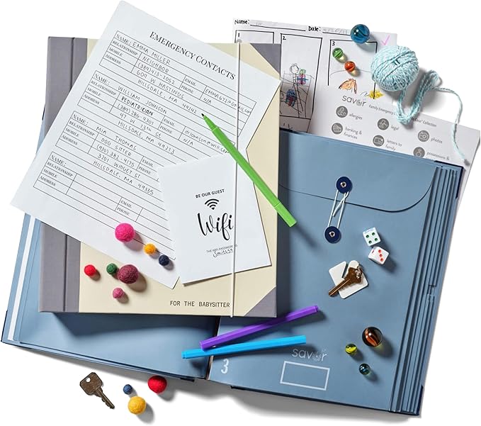 Savor | The Folio™ Document Organizer 2025 Edition | Premium Life Binder Acid-Free Custom Dyed Cloth-Bound Accordion Organizer w/ 10 Expandable Pockets | File Folders for Home Organization (Slate)