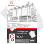 Raimarket Premium Tracing Paper Pack – 9x12 Inches, 100 Sheets, 60gsm, Transparent Paper for Drawing, Sewing and Architectural Drafting