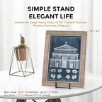 TR-LIFE 16 Inch Heavy Duty Plate Stand (2 Pack) - Metal Display Easel for Large Plates, Picture Frames, Signs, Posters, and Decorative Platters