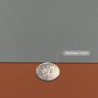 Zinkooat Leather Table Cover,1.8mm Thick,42x90 Inch Table Protector,Table Protector for Dining Room Table,Dining Table Cover,Table Cover Protector.(Brown+Gray,42x90)