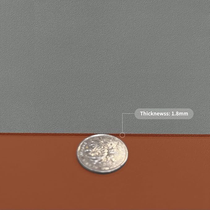 Zinkooat Dresser Top Protector - 16x36 Inch Waterproof Anti Overflow Can Cover Up Defects Protect The Surface of Furniture from Scratches Can Be Used for Dresser Bedside Table(Brown+Gray 16x36)
