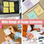 Personalized Sticky Notes 3"x3" – Custom Notepads with Logo or Text, 50 Sheets per Pad – Multiple Template Options, Bulk Pack for Business, Office, Teachers, Events