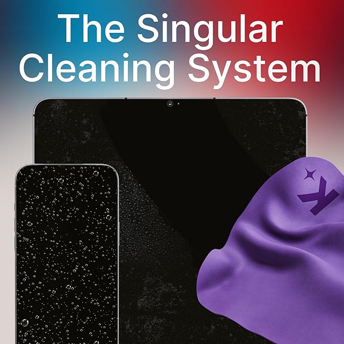Koala Lens Cleaning Cloth | Japanese Microfiber | Glasses Cleaning Cloths | Eyeglass Lens Cleaner | Eyeglasses, Camera, VR/AR Headset, and Screen Cleaner | Blue & Purple (Pack of 12)