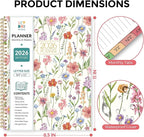 2026 Planner, Weekly and Monthly Planner, 8.5" x 11", January 2026 - December 2026, Agenda Planner with Monthly Tabs, Goal Setting & Time Management Organizer for Women & Men