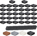 shouwuhho Furniture Risers, 32 Pack Bed Risers with Non-Slip Grip and Heavy Duty Support, 1 Inch 2 Inch 3 Inch 4 Inch Height Lift for Couch, Sofa, Table, Desk, Chair, Refrigerator - Black, 1 Inch