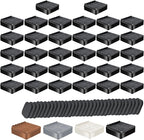 shouwuhho Furniture Risers, 32 Pack Bed Risers with Non-Slip Grip and Heavy Duty Support, 1 Inch 2 Inch 3 Inch 4 Inch Height Lift for Couch, Sofa, Table, Desk, Chair, Refrigerator - Black, 1 Inch