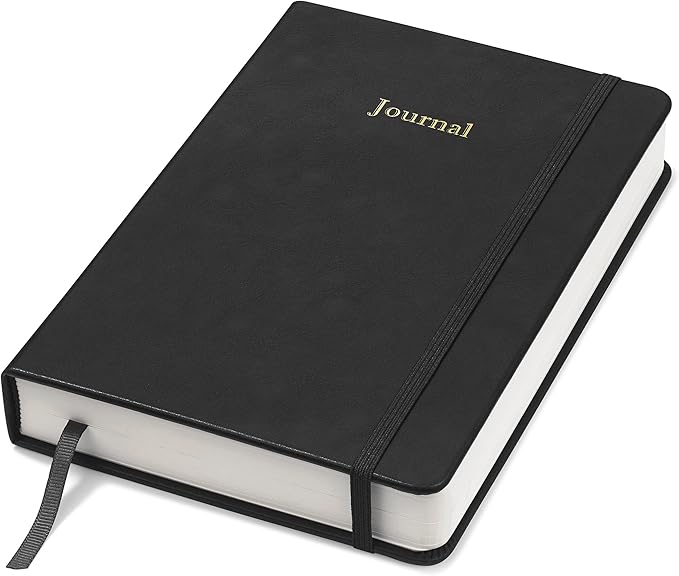 Wykeham's Executive 2026 Undated Daily Journal Planner – Customization Available (Brown, 8.5"×5.5" - Undated)