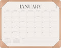 Simplified Desk Calendar 2026-2027 with Desktop Mat, Desk Pad Calendar from January 2026 to June 2027, 14 x 11 Inch, Desk Blotter Calendar for Home Office and School, Easy Planning, Apricot