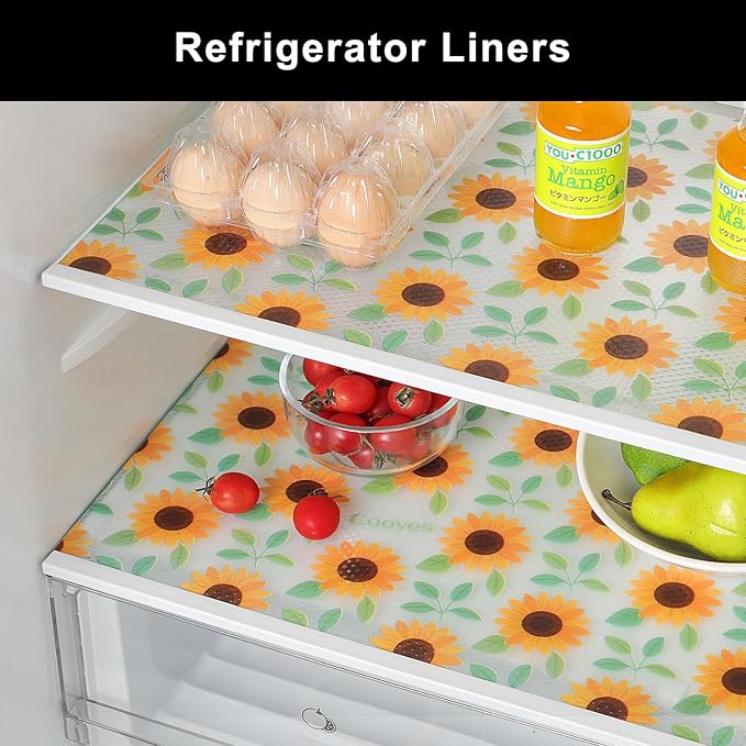 Cooyes Shelf Liner – Premium Non-Adhesive Cabinet & Drawer Liner for Kitchen – Waterproof Shelf Paper with Modern Pattern – Durable EVA Cabinet Mat – Easy to Cut （12" W x 120" L）