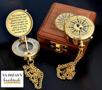 For I Know The Plans I Have For You, Jeremiah 29:11, Solid Brass Directional Engraved Compass, Baptism Gifts for Boys Girls, First Communion, Christian Gifts for Men, First Confirmation Gifts for Boys