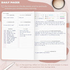 Clever Fox Self-Care Journal – Daily Reflection Notebook – Mental Health & Personal Development Planner, Meditation & Mood Log, A5 (Light Pink)