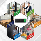 Office Door Signs-Meeting in Progress Door Sign with 6 Options, Do Not Disturb, In a Meeting, Out of Office, Working from Home, Come on in, Back Soon, Business Privacy Sign Shows the Status of the Person Inside the Room