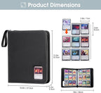 ProCase 900 Pockets Card Binder with Clear Window for Trading Cards, 9 Double Sided Pockets Cards Colletction Album Holder with Removable Sleeves for MTG, TCG, Sports Cards, Football Cards -Black