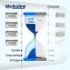 McAuley Labels Custom Asset Tags for Equipment – Numbered, Permanent, Adhesive, Metalized Silver Polyester - ID Label - 2x1 Inches