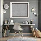 Amanti Art Silver Framed Magnetic Board 26x30 Medium Vision Board for use with Magnets, 100% Metal Sheet to Display Items as Office Decor or for Home Organization in mudroom, Kitchen or Kids Room