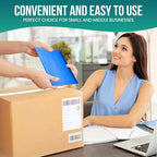 Levex - #000 4" x 8" [5 Pack] Blue Poly Bubble Mailers, Padded Envelope Mailers, Packing Envelope & Mailing Bags for Shipping