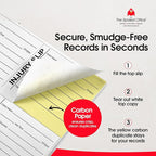 The Spoiled Office Injury Slip Book with Carbonless Duplicates 400 Pcs - 2 3/4"x3 3/4"- Easy Tracking Log Book for School Carbon Copy, School Supplies, Office Supplies for Desk, Spiral Bound