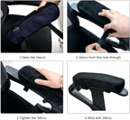 Sunnors Memory Foam Chair Armrest Pad, Comfy Office Chair Arm Rest Cover for Elbows and Forearms Pressure Relief(Set of 2)