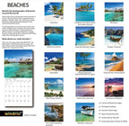 2026 Wall Calendar,Calendar 2026, January 2026 - December 2026, Wall Calendar BEACHES, 12" x 24" Opened,Full Page Months Thick & Sturdy Paper for Calendar Organizing & Planning