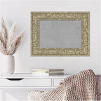 Amanti Art Silver Framed Magnetic Board 19x25 Small Vision Board for use with Magnets, 100% Metal Sheet to Display Items as Office Decor or for Home Organization in mudroom, Kitchen or Kids Room