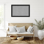 Amanti Art Black Framed Magnetic Board 24x36 Large Vision Board for use with Magnets, 100% Metal Sheet to Display Items as Office Decor or for Home Organization in mudroom, Kitchen or Kids Room