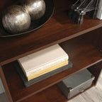 Sauder Beginnings 3-Shelf Bookcase, Bookshelf with Adjustable Storage Shelves, in Brook Cherry finish
