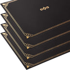 Certificate Holders, 25-Pack Certificate Covers for Letter Size 8.5 x 11 Inch Paper, Certificate Folders, Black, 9 x 11.5 Inches