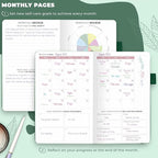 Clever Fox Self-Care Journal Pocket – Daily Reflection Notebook – Mental Health & Personal Development Planner, Meditation & Mood Log (Forest Green)