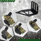 Tourniquet Holder for Gun Holster, Tactical Tourniquet Holder Adapter Mount, Police Gear Accessories with QLS Kit for 3-Hole Holster