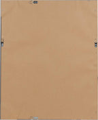DesignOvation Beatrice Framed Linen Fabric Pinboard, 23x29, Walnut Brown