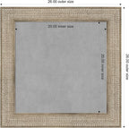 Amanti Art Silver Framed Magnetic Board 26x26 Medium Vision Board for use with Magnets, 100% Metal Sheet to Display Items as Office Decor or for Home Organization in mudroom, Kitchen or Kids Room
