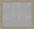 Amanti Art Silver Framed Magnetic Board 47x55 Oversize Vision Board for use with Magnets, 100% Metal Sheet to Display Items as Office Decor or for Home Organization in mudroom, Kitchen or Kids Room