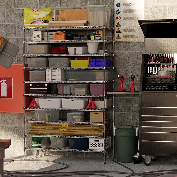 Regal Altair 24" Deep x 54" Wide x 86" Height Wire Shelving Kit | 10-Tier | NSF Commercial Storage Rack Unit