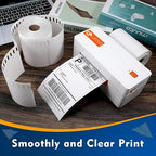 L LIKED 880 PCS 4"x 6" Direct Thermal Labels White Perforated Shipping Label, 220 Labels/Roll,Strong Adhesive, Compatible with DYMO 4XL 1744907,Zebra, Rollo, Jadens, Nelko,4 Rolls