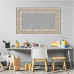 Amanti Art Silver Framed Magnetic Board 19x31 Small Vision Board for use with Magnets, 100% Metal Sheet to Display Items as Office Decor or for Home Organization in mudroom, Kitchen or Kids Room