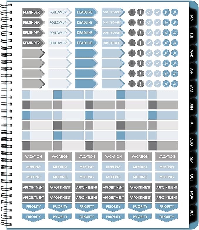 AT-A-GLANCE 2026 Planner, Monthly, 9" x 11", Large, Contemporary Lite, Sky Blue (7026XL3826)
