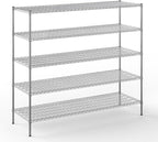 Regal Altair 24" Deep x 72" Wide x 64" Height Wire Shelving Kit | 5-Tier | NSF Commercial Storage Rack Unit