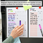Shuttle Art Dry Erase Markers, 32 Pack 16 Colors Magnetic Whiteboard Markers with Erase, Fine Point Dry Erase Markers Perfect For Writing on Whiteboards,Mirrors for School Office Home