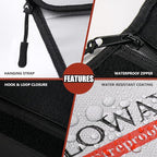ROLOWAY Fireproof Bag (9.6 x 6.6 inches) 5200℉ Heat Insulated, Fireproof Money Bag with Zipper for Cash (2-Pack)