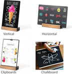 YEEON Chalkboard Sign - 8.7x12 in Decorative Family Message Board with Base