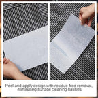 Janlaugh 50 Pcs Industrial Clear Label Protectors 10 x 6 Inch Waterproof Clear Labels Seals for Protecting Barcodes, Industrial Floor Markers, Numbers