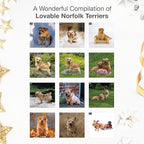 RED EMBER Norfolk Terriers 2026 Wall Calendar 12 Month | 12" x 24" Open | Thick & Sturdy Paper | Holiday Gift | Cute Puppy Dog Calendar 2026