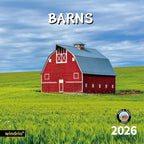 2026 Wall Calendar,Calendar 2026, November 2025 - December 2026, Wall Calendar Barns, 12" x 24" Opened,Full Page Months Thick & Sturdy Paper for Calendar Organizing & Planning