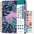 PLANBERRY Large Hourly Schedule Planner Premium – Undated Organizer for Productivity, Time Management & Budget, 8x10.4″ (Wild Purple)