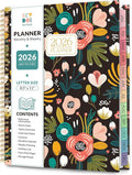 2026 Planner, Weekly and Monthly Planner, January 2026 - December 2026, 8.5" x 11" Agenda Planner with Monthly Tabs, Goal Setting & Time Management Organizer for Women & Men