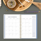 Cambridge 2026 Planner by Leah Bisch, Weekly & Monthly, 5.5" x 8.5", Small, Calista Floral (LB40-200-26)