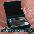 Custom Acrylic Sign Personalized, Custom Desk Name Plate, 18 Styles, (5"x7"), With Gift Box, USA Made by Acryluxe. (Meconopsis)