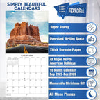 2026 Utah National Parks Monthly Wall Calendar | Travel Calendar 2025-2026