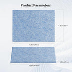 Amantech 12 Pack Acoustic Panels Self Adhesive Sound Proof Foam, High Density Sound Acoustic Panel, 16X12X0.4 Inch 4:3 Rectangle Panels in Home, Office,Reccording Room,Studio,More(Light Sky Blue)